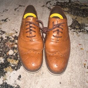 Cole Haan Tan Leather Oxfords